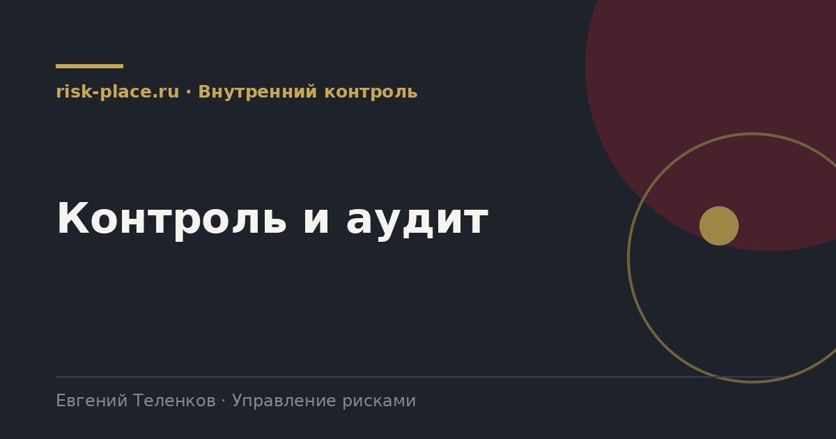 Контроль и аудит, разбор risk-place.ru