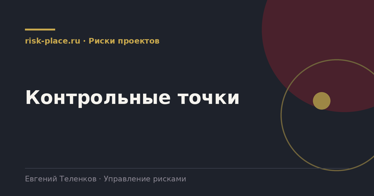 Контрольные точки, разбор risk-place.ru