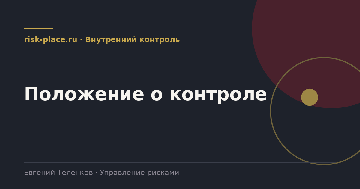 Положение о контроле, разбор risk-place.ru