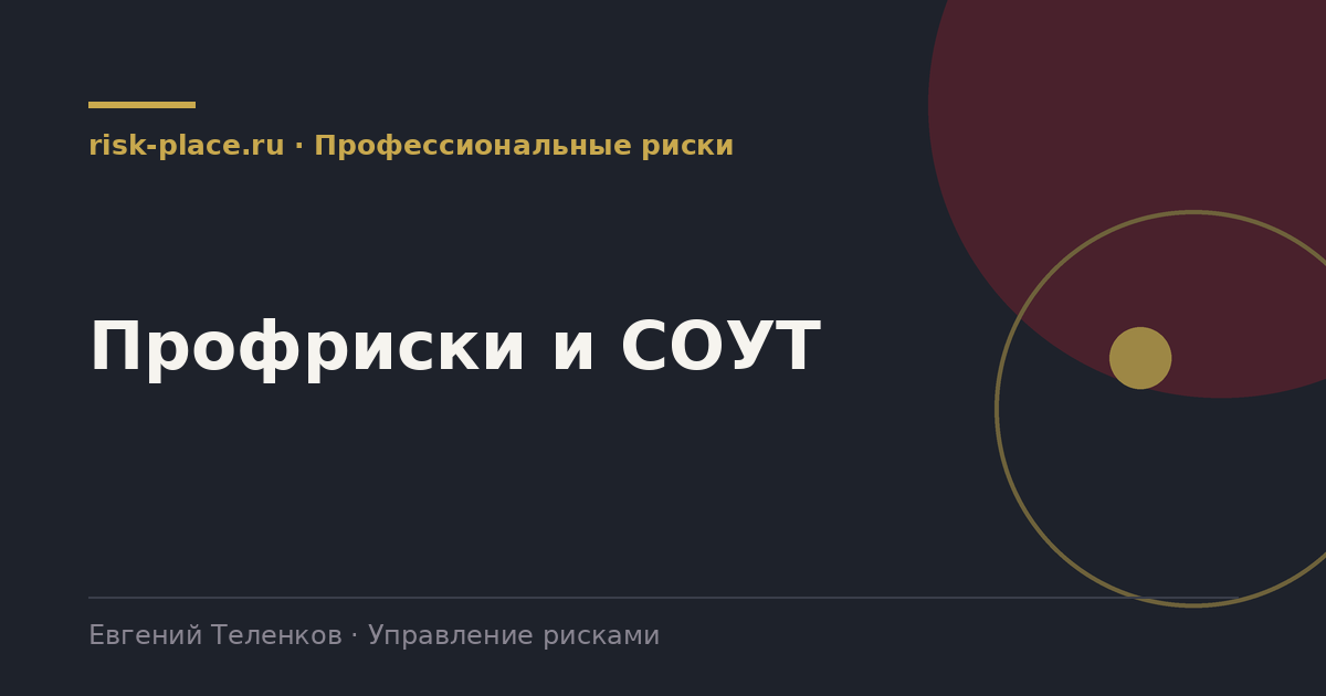 Профриски и СОУТ, разбор risk-place.ru