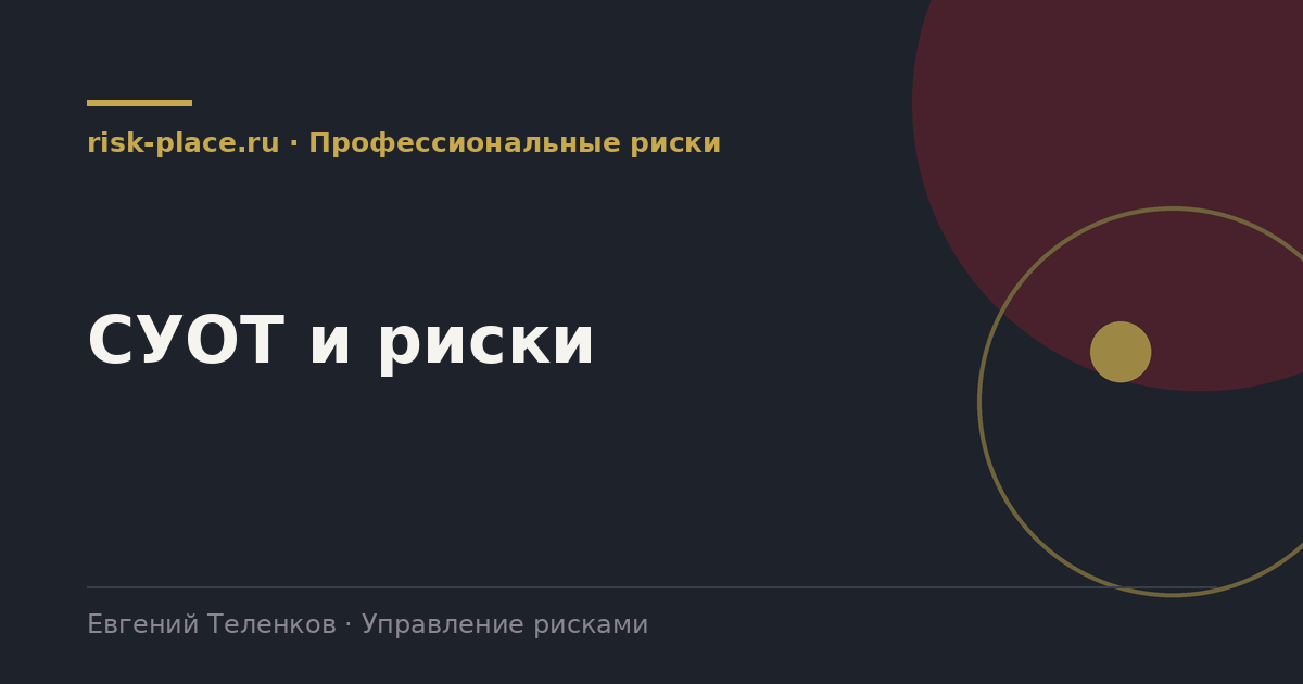 СУОТ и риски, разбор risk-place.ru
