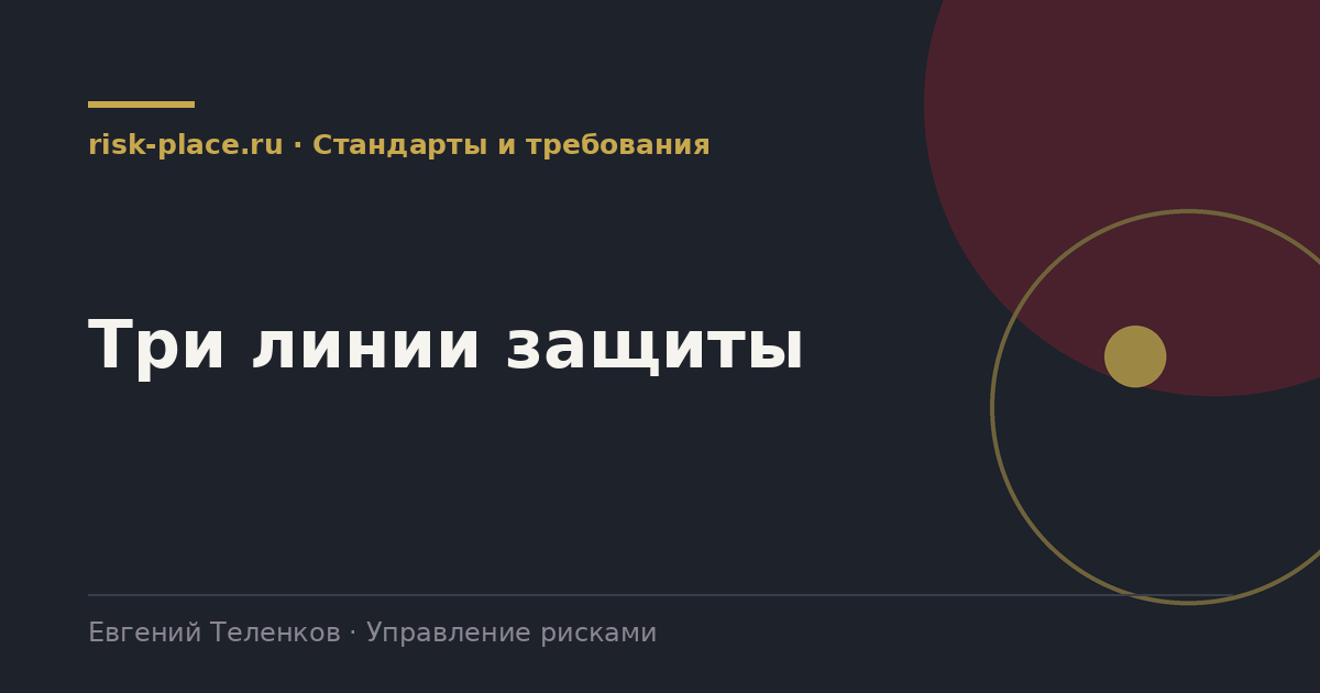 Три линии защиты, разбор risk-place.ru